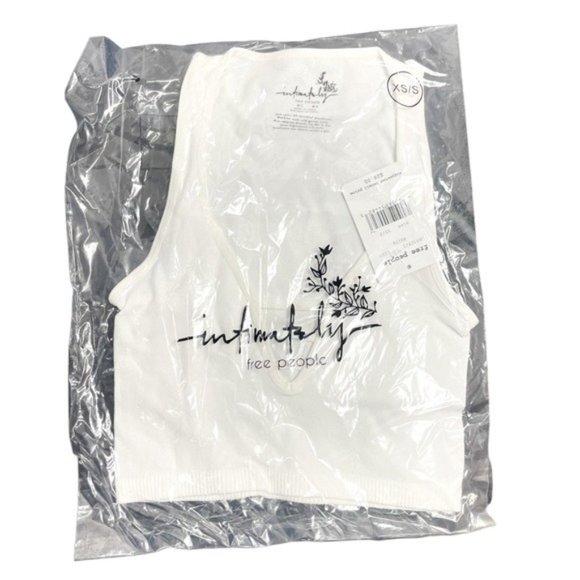 NWT FREE PEOPLE Strapped In Crop Top - White XS/S - M/L - Picture 4 of 5